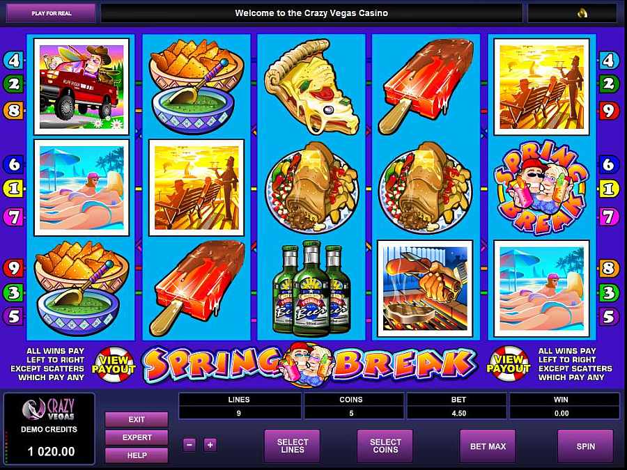 Бесплатные игровые автоматы «Spring Break» в казино Вулкан